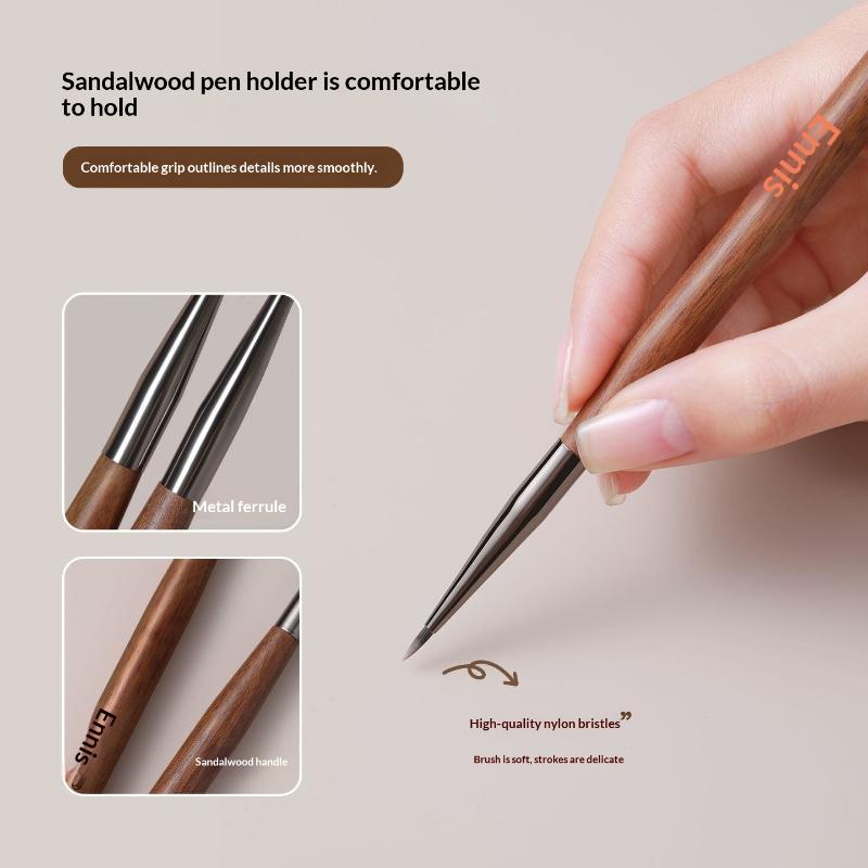 7mm Sandalwood Nail Art Brush  - Nail Art Sch reseña y precio