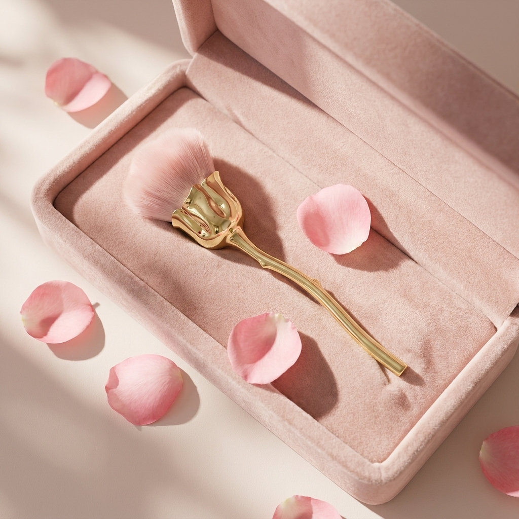 Gold Rose Shape Flower Nail Br - Nail Art Rose Gold reseña y precio