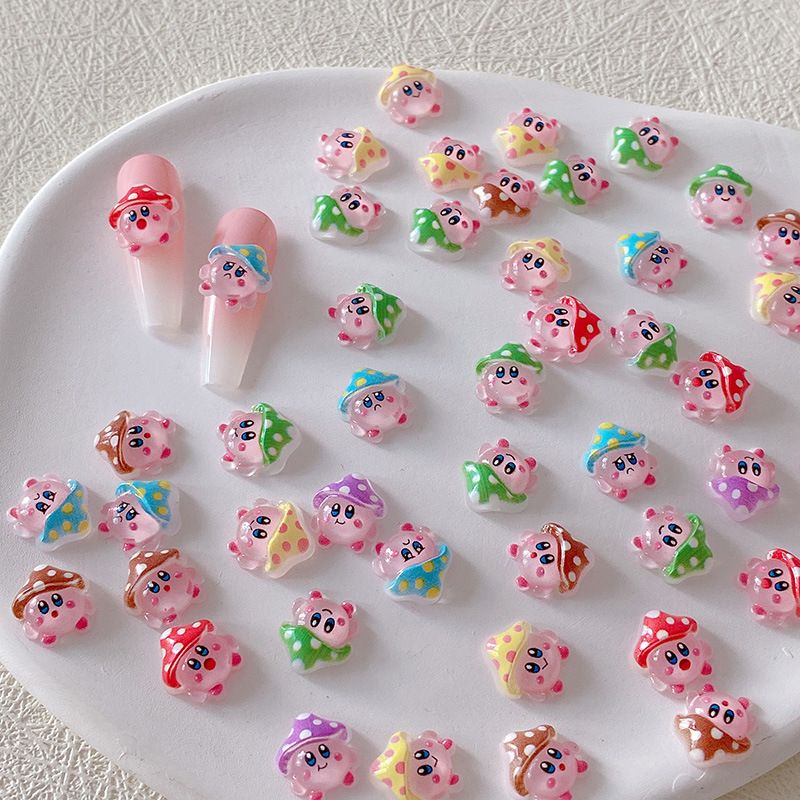 2/10/20pcs Kirby Nail Charms 3 - Nail Art Design reseña y precio