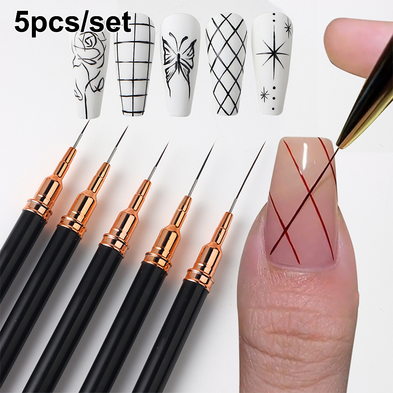 #5Pcs/Set Professional Nail Ar - Nail Art Sch reseña y precio