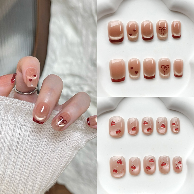 10Pcs French Style Cute Sweeth - Nail Art French reseña y precio