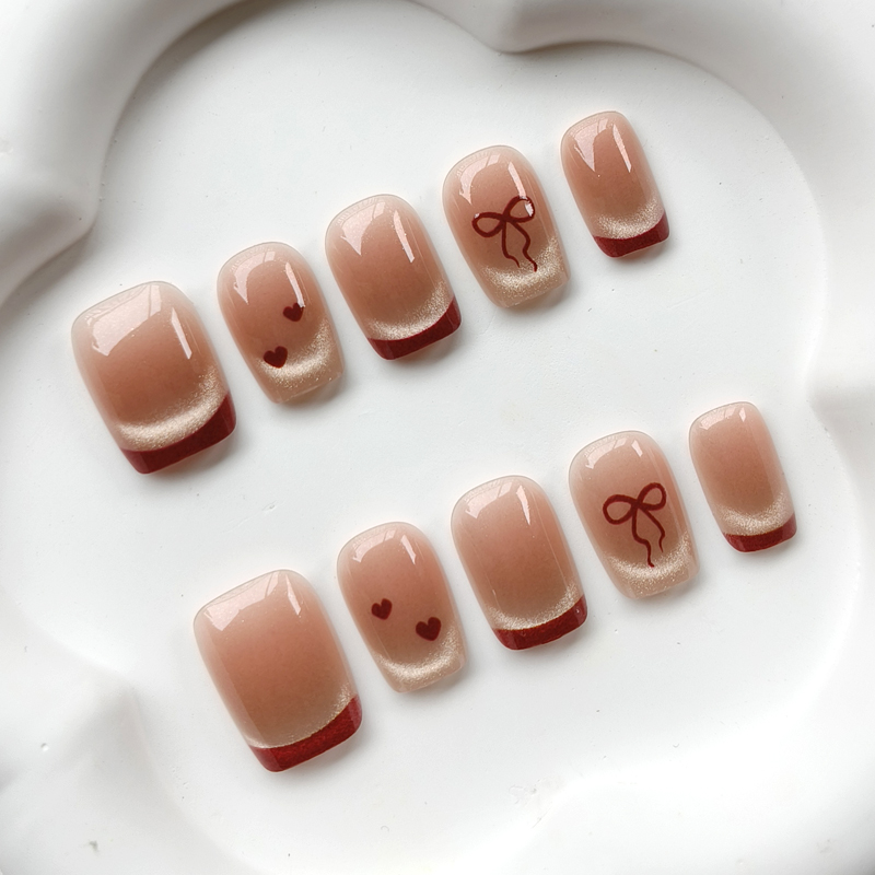 10Pcs French Style Cute Sweeth - Nail Art French reseña y precio