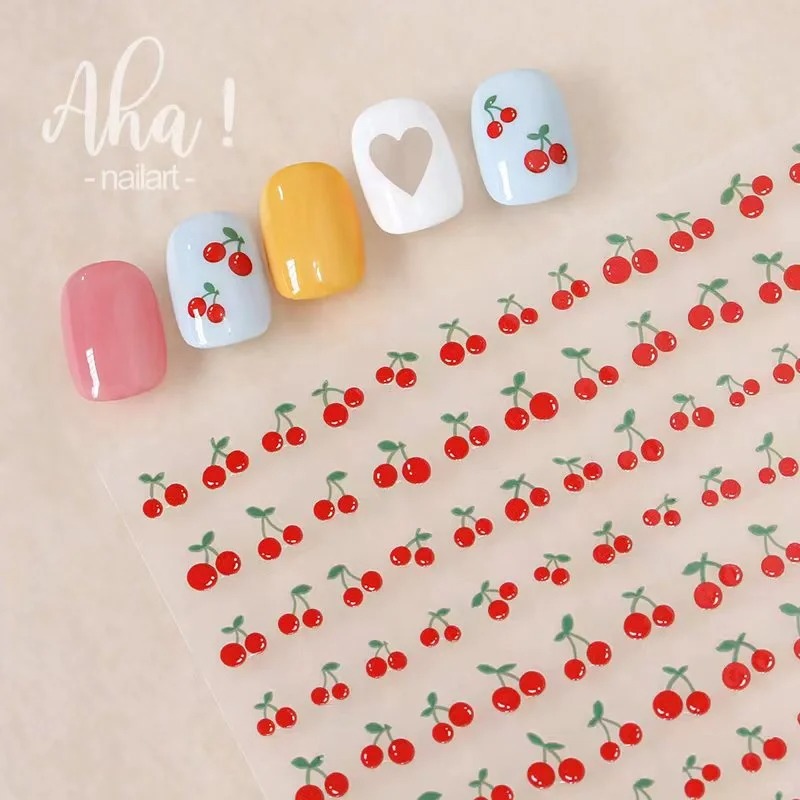 1sheet 3D Sweet Cherry Fruit N - Nail Art Red Cherry reseña y precio