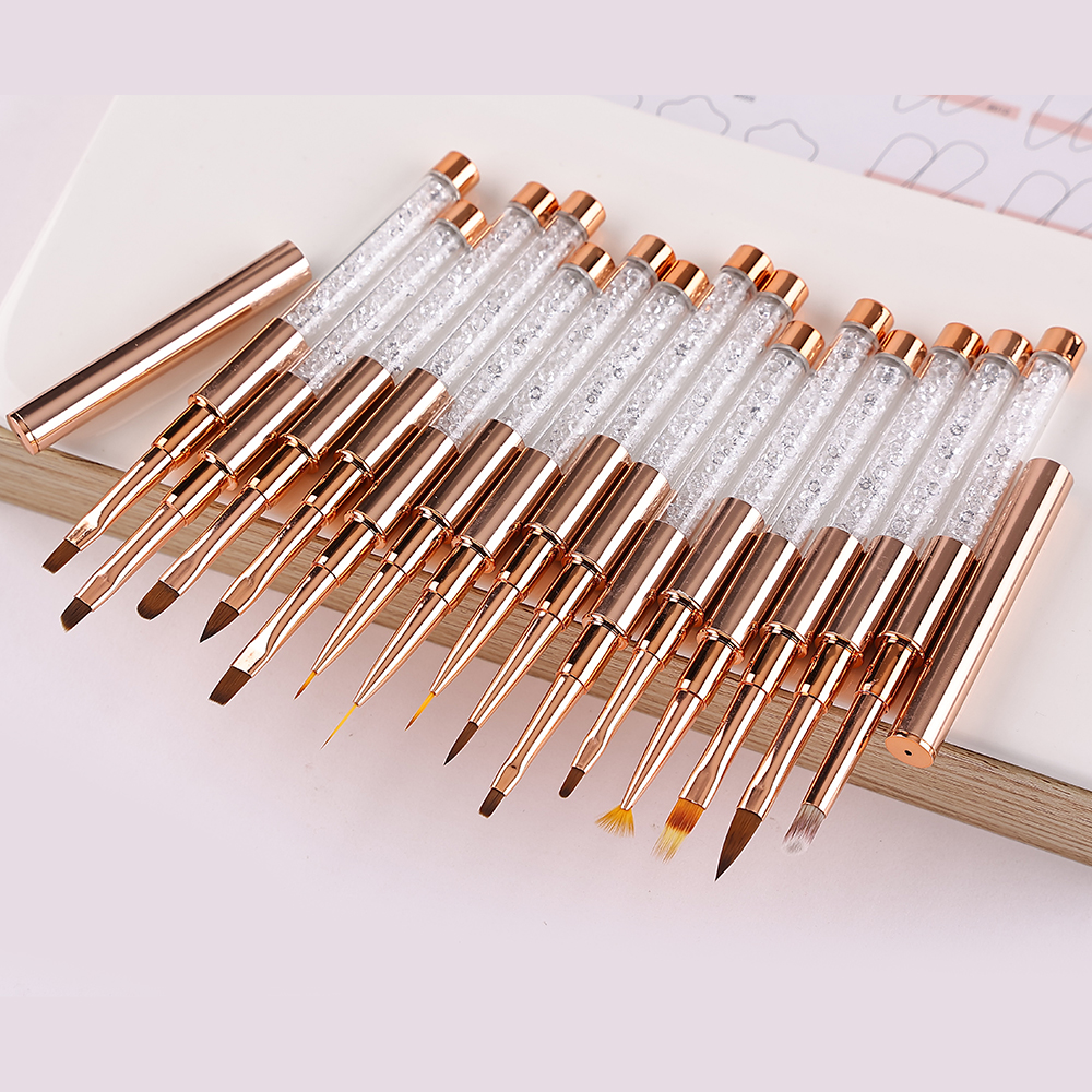 Nail Art Brush Set Rose Gold A - Nail Art Rose Gold reseña y precio