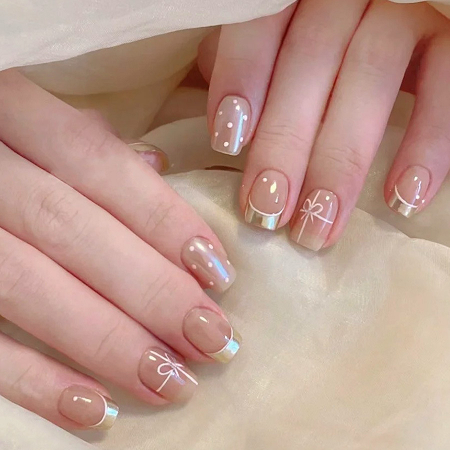 Short Square fake nails for wo - Nail Art Red Cherry reseña y precio