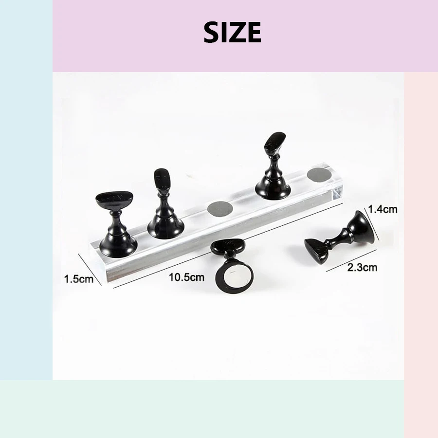 5Pcs Nail Art Practice Display - Nail Art Sch reseña y precio