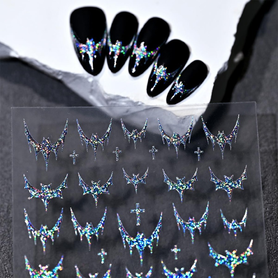 3 Sheets Halloween Nail Sticke - Nail Art French reseña y precio
