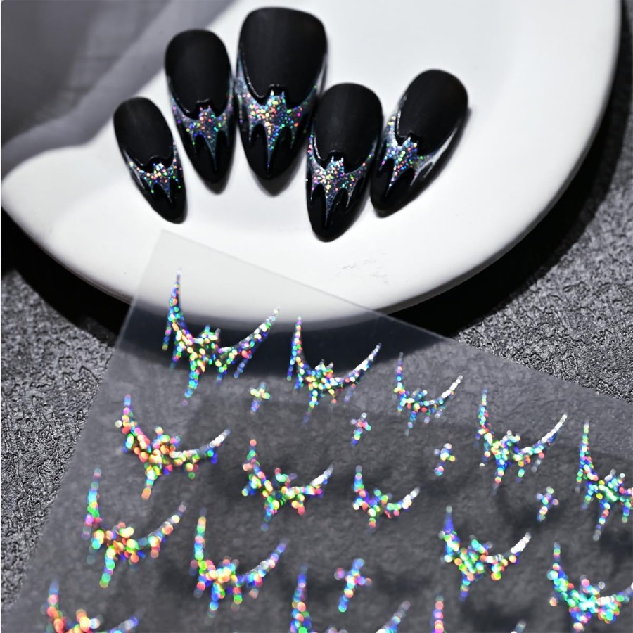 3 Sheets Halloween Nail Sticke - Nail Art French reseña y precio