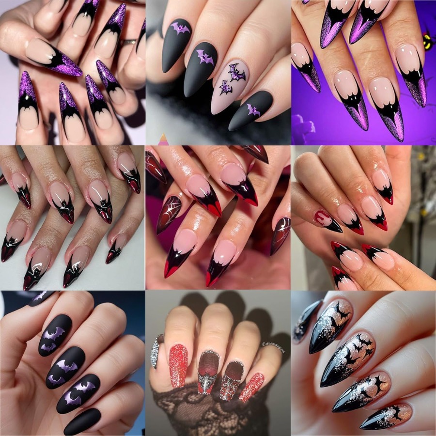 3 Sheets Halloween Nail Sticke - Nail Art French reseña y precio