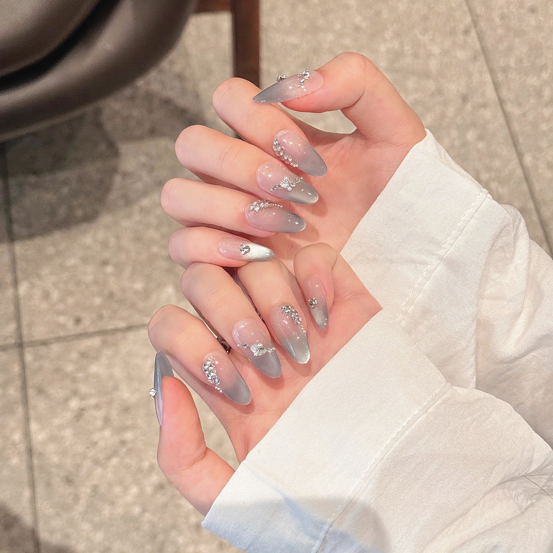 Handmade French Tips Fake Nail - Nail Art French reseña y precio