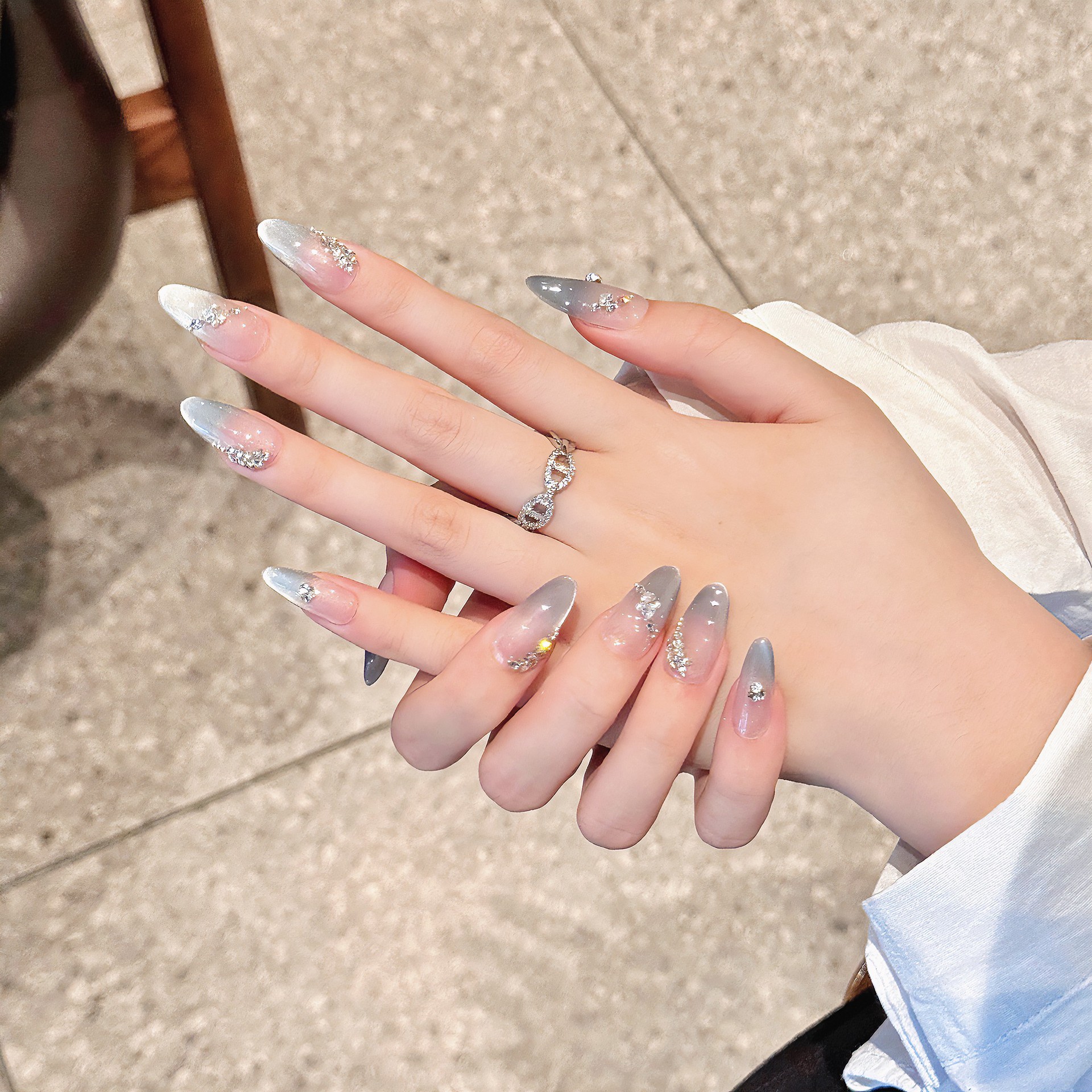 Handmade French Tips Fake Nail - Nail Art French reseña y precio