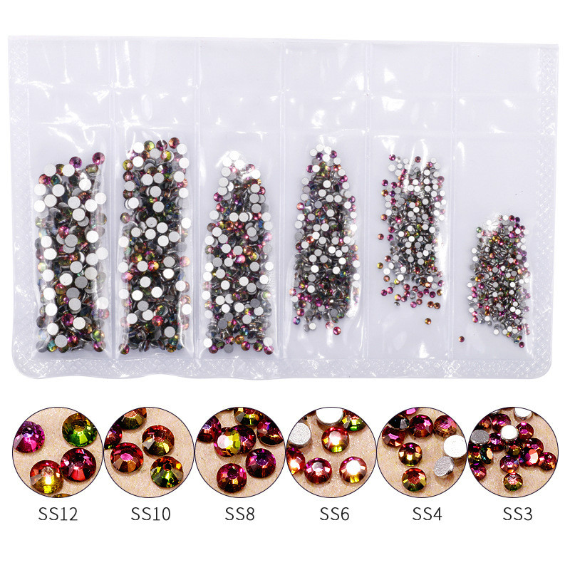 1440pcs Rose Gold Shiny Rhines - Nail Art Rose Gold reseña y precio