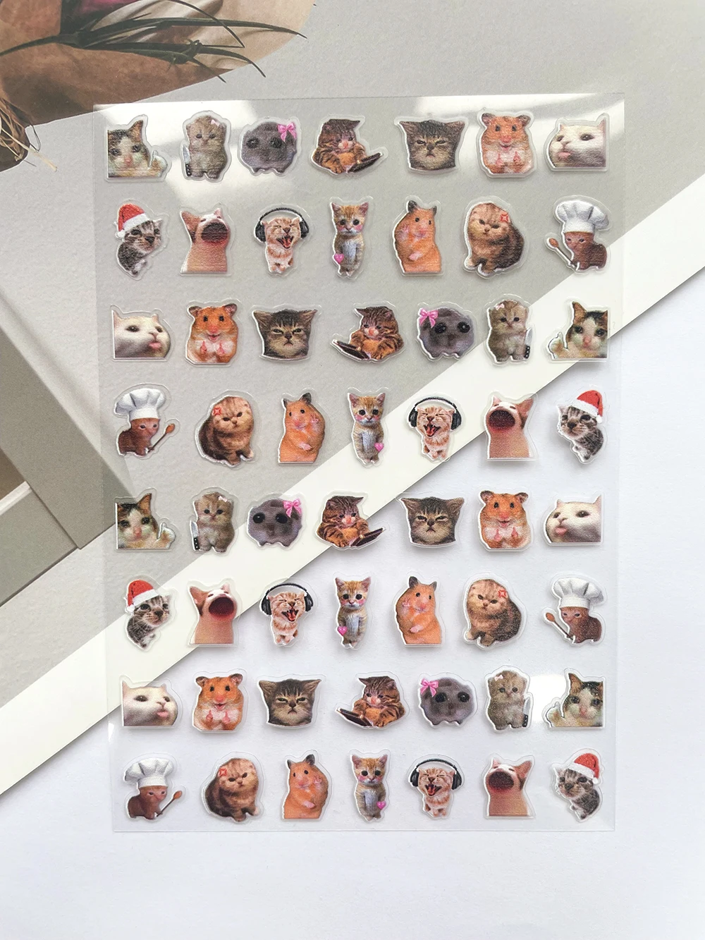 Mini Pvc Funny Cat Poster Good - Nail Art Design reseña y precio