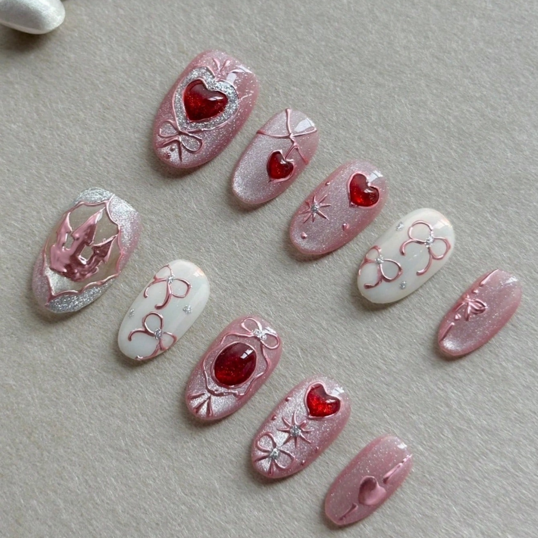 Ten elegantly hand-pressed ova - Nail Art Strawberry reseña y precio