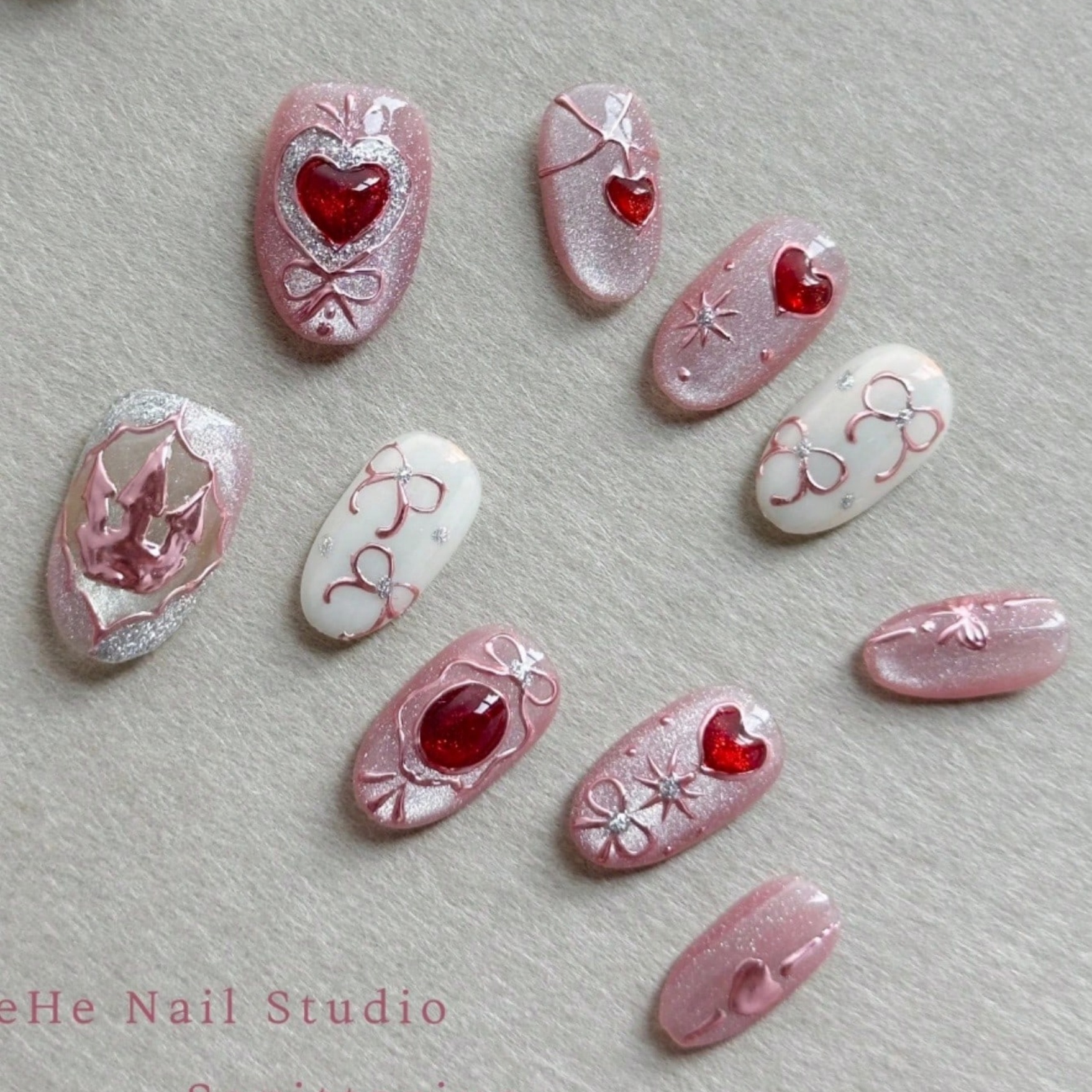 Ten elegantly hand-pressed ova - Nail Art Strawberry reseña y precio