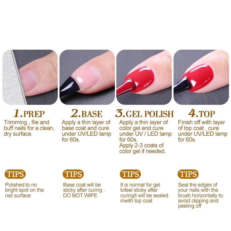 Clou Beaute Classic Red Gel Na - Nail Art Red Cherry reseña y precio