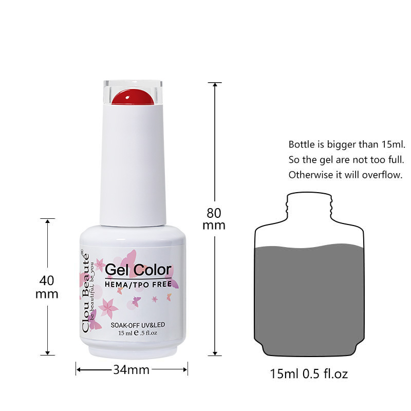 Clou Beaute Classic Red Gel Na - Nail Art Red Cherry reseña y precio