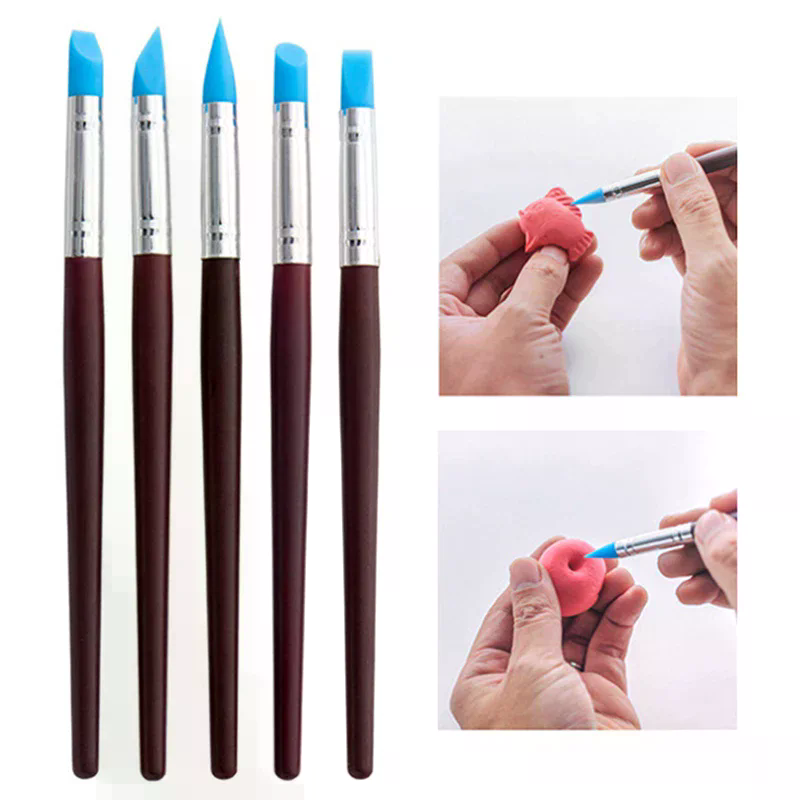 5Pcs/set Silicone Clay Sculpti - Nail Art Sch reseña y precio