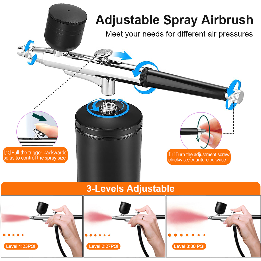 Airbrush Nail with Compressor  - Nail Art Sch reseña y precio